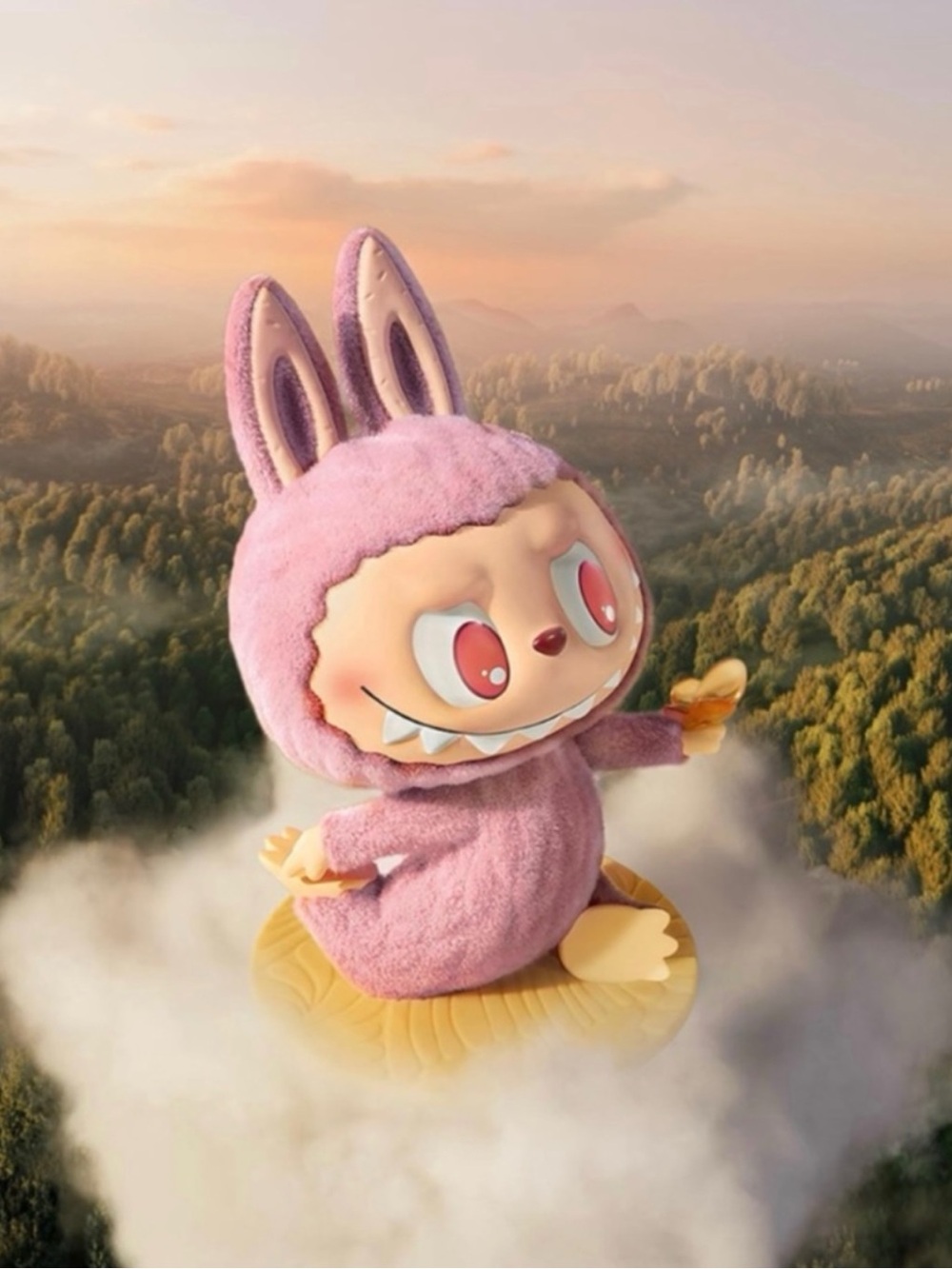 Pop Mart Labubu THE MONSTERS Lazy Yoga Series Confident Figure BNIB - Picture 2 of 13